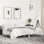 vidaXL Estructura cama madera ingeniería metal gris Sonoma 180x200 cm