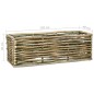 vidaXL Arriate elevado de madera de avellano 120x40x40 cm vidaXL Arriate elevado de madera de avellano 120x40x40 cm