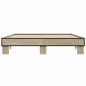 vidaXL Estructura cama madera ingeniería metal roble Sonoma 150x200 cm vidaXL Estructura cama madera ingeniería metal roble Sonoma 150x200 cm