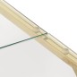 vidaXL Mesa de centro dorada acero inoxidable y vidrio templado vidaXL Mesa de centro dorada acero inoxidable y vidrio templado