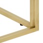vidaXL Mesa de centro dorada acero inoxidable y vidrio templado vidaXL Mesa de centro dorada acero inoxidable y vidrio templado
