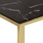 vidaXL Mesa de centro dorada acero inoxidable y vidrio templado vidaXL Mesa de centro dorada acero inoxidable y vidrio templado