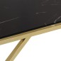 vidaXL Mesa de centro dorada acero inoxidable y vidrio templado vidaXL Mesa de centro dorada acero inoxidable y vidrio templado