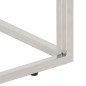 vidaXL Mesa de centro plateada acero inoxidable y vidrio templado vidaXL Mesa de centro plateada acero inoxidable y vidrio templado