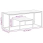 vidaXL Mesa de centro plateada acero inoxidable y vidrio templado vidaXL Mesa de centro plateada acero inoxidable y vidrio templado