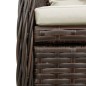 vidaXL Set comedor para jardín 9 pzas y cojines ratán sintético marrón vidaXL Set comedor para jardín 9 pzas y cojines ratán sintético marrón