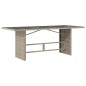 vidaXL Set comedor de jardín 9 pzas cojines ratán sintético gris claro vidaXL Set comedor de jardín 9 pzas cojines ratán sintético gris claro