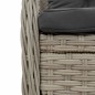 vidaXL Set comedor de jardín 9 pzas cojines ratán sintético gris claro vidaXL Set comedor de jardín 9 pzas cojines ratán sintético gris claro