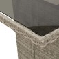 vidaXL Set comedor de jardín 9 pzas cojines ratán sintético gris claro vidaXL Set comedor de jardín 9 pzas cojines ratán sintético gris claro