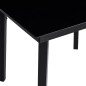 vidaXL Set de comedor de jardín 7 pzas y cojines ratán sintético negro