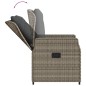 vidaXL Set comedor jardín 7 pzas y cojines ratán sintético gris vidaXL Set comedor jardín 7 pzas y cojines ratán sintético gris
