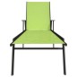 vidaXL Tumbona de acero y tela textilene verde vidaXL Tumbona de acero y tela textilene verde