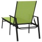 vidaXL Tumbona de acero y tela textilene verde vidaXL Tumbona de acero y tela textilene verde
