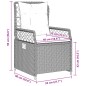 vidaXL Set de comedor de jardín 7 pzas y cojines ratán sintético negro vidaXL Set de comedor de jardín 7 pzas y cojines ratán sintético negro