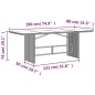 vidaXL Set de comedor de jardín 7 pzas y cojines ratán sintético negro vidaXL Set de comedor de jardín 7 pzas y cojines ratán sintético negro