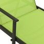vidaXL Tumbona de acero y tela textilene verde vidaXL Tumbona de acero y tela textilene verde