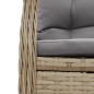 vidaXL Set comedor de jardín 5 pzas con cojines ratán sintético beige vidaXL Set comedor de jardín 5 pzas con cojines ratán sintético beige