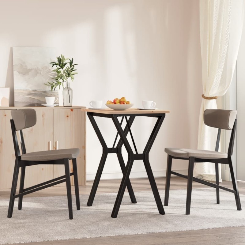 vidaXL Patas de mesa de comedor estructura Y hierro fundido 60x40x73cm vidaXL Patas de mesa de comedor estructura Y hierro fundido 60x40x73cm