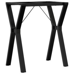 vidaXL Patas de mesa de comedor estructura Y hierro fundido 60x40x73cm