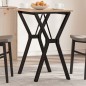 vidaXL Patas de mesa de comedor estructura Y hierro fundido 60x40x73cm vidaXL Patas de mesa de comedor estructura Y hierro fundido 60x40x73cm