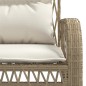 vidaXL Juego de sofás jardín con cojines 4 pzas ratán sintético beige vidaXL Juego de sofás jardín con cojines 4 pzas ratán sintético beige