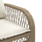 vidaXL Juego de sofás jardín con cojines 4 pzas ratán sintético beige vidaXL Juego de sofás jardín con cojines 4 pzas ratán sintético beige