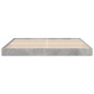 vidaXL Estructura de cama madera de ingeniería gris hormigón 200x200cm