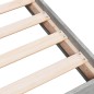 vidaXL Estructura de cama madera de ingeniería gris hormigón 200x200cm