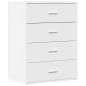 vidaXL Aparadores 2 uds madera de ingeniería blanco 60x39x80 cm vidaXL Aparadores 2 uds madera de ingeniería blanco 60x39x80 cm