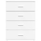 vidaXL Aparadores 2 uds madera de ingeniería blanco 60x39x80 cm vidaXL Aparadores 2 uds madera de ingeniería blanco 60x39x80 cm
