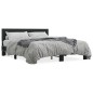 vidaXL Estructura de cama madera de ingeniería y metal negro 160x200cm vidaXL Estructura de cama madera de ingeniería y metal negro 160x200cm