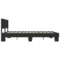 vidaXL Estructura de cama madera de ingeniería y metal negro 160x200cm vidaXL Estructura de cama madera de ingeniería y metal negro 160x200cm