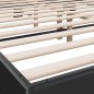 vidaXL Estructura de cama madera de ingeniería y metal negro 160x200cm vidaXL Estructura de cama madera de ingeniería y metal negro 160x200cm