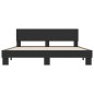 vidaXL Estructura de cama madera de ingeniería y metal negro 180x200cm vidaXL Estructura de cama madera de ingeniería y metal negro 180x200cm