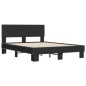 vidaXL Estructura de cama madera de ingeniería y metal negro 140x190cm vidaXL Estructura de cama madera de ingeniería y metal negro 140x190cm
