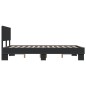 vidaXL Estructura de cama madera de ingeniería y metal negro 140x190cm vidaXL Estructura de cama madera de ingeniería y metal negro 140x190cm