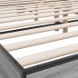 vidaXL Estructura cama madera ingeniería metal gris Sonoma 180x200 cm vidaXL Estructura cama madera ingeniería metal gris Sonoma 180x200 cm