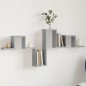 vidaXL Estantería pared madera ingeniería gris hormigón 104,5x10x43 cm vidaXL Estantería pared madera ingeniería gris hormigón 104,5x10x43 cm