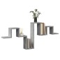 vidaXL Estantería pared madera ingeniería gris hormigón 104,5x10x43 cm vidaXL Estantería pared madera ingeniería gris hormigón 104,5x10x43 cm
