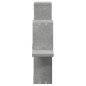 vidaXL Estantería pared madera ingeniería gris hormigón 104,5x10x43 cm vidaXL Estantería pared madera ingeniería gris hormigón 104,5x10x43 cm