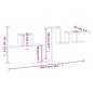 vidaXL Estantería pared madera ingeniería gris hormigón 104,5x10x43 cm vidaXL Estantería pared madera ingeniería gris hormigón 104,5x10x43 cm