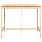 vidaXL Mesa alta de bar de madera maciza de pino 140x80x110 cm vidaXL Mesa alta de bar de madera maciza de pino 140x80x110 cm