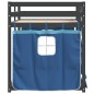 vidaXL Litera con cortinas madera maciza de pino azul 75x190 cm
