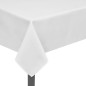 5 manteles blancos 190 x 130 cm