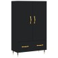 vidaXL Aparador alto madera de ingeniería negro 69,5x31x115 cm vidaXL Aparador alto madera de ingeniería negro 69,5x31x115 cm