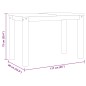 vidaXL Mesa de comedor Panama madera maciza de pino 117x60x75 cm vidaXL Mesa de comedor Panama madera maciza de pino 117x60x75 cm