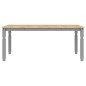 vidaXL Mesa de comedor Corona madera maciza de pino gris 180x90x75 cm vidaXL Mesa de comedor Corona madera maciza de pino gris 180x90x75 cm