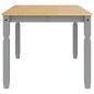 vidaXL Mesa de comedor Corona madera maciza de pino gris 180x90x75 cm vidaXL Mesa de comedor Corona madera maciza de pino gris 180x90x75 cm