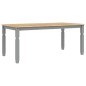 vidaXL Mesa de comedor Corona madera maciza de pino gris 180x90x75 cm vidaXL Mesa de comedor Corona madera maciza de pino gris 180x90x75 cm