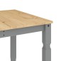 vidaXL Mesa de comedor Corona madera maciza de pino gris 180x90x75 cm vidaXL Mesa de comedor Corona madera maciza de pino gris 180x90x75 cm
